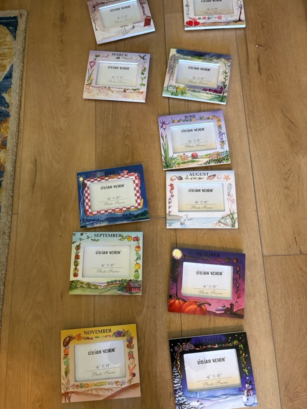 Vintage Lillian Vernon month frames 11/12